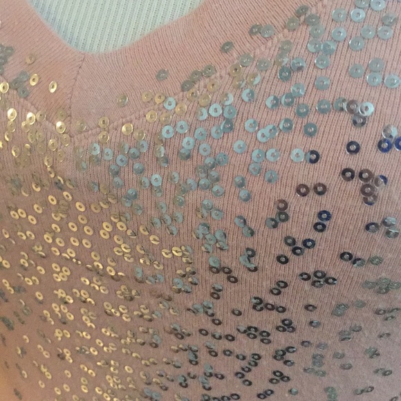 Long length fitted sparkly top - Picture 2 of 5